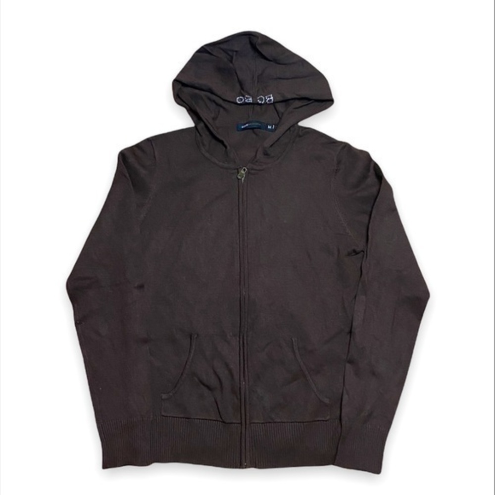 BCBG COFFEE BROWN HOODED SWEATER